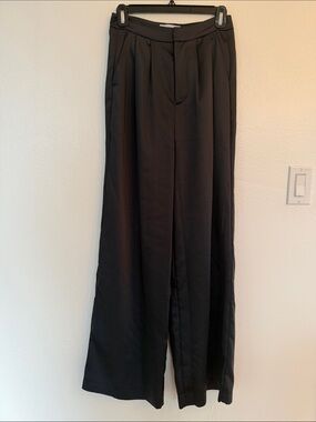 Noli Black Wide-Leg Dress Pants